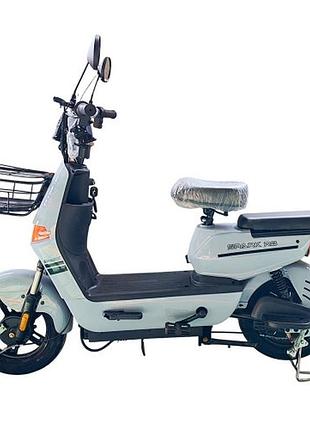 Велосипед з електромотором spark r8 14" 60v/800w/20ah lifepo4 світло-сірий
