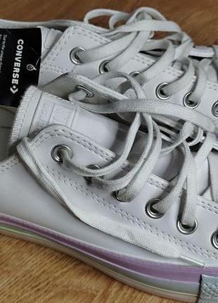 Оригинальные converse wmns chuck taylor all star lift low 'white lilac blue' us 7/ 24 см/37,5