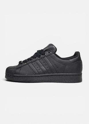 Жіночі кросівки adidas superstar  • black •