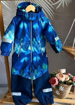 Зимний детский термо комбинезон reima kurikka, для мальчика на рост 110+6см
