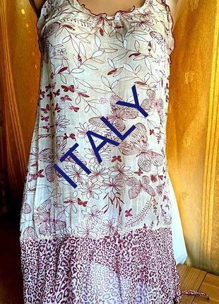 Оригинальная ночная рубашка s -m / 42-44 цветная / intimissimi / italy