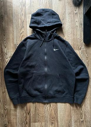 Чорна зіп худі кофта nike