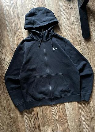 Чорна зіп худі кофта nike 2