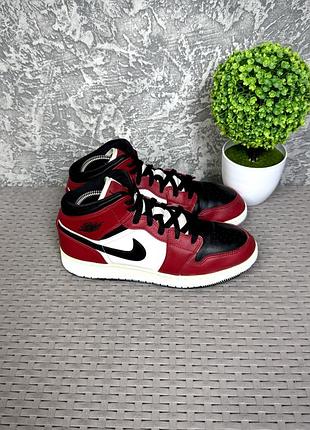 Adidas air 1 mid кроссовки 40 размер баскетбольные кожаные красные