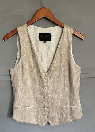 Жилет. жилетка. топ. вельвет. массімо дутті. massimo dutti