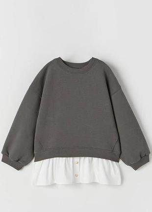 Свитшот с баской zara