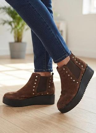 👢 замшеві челсі | платформа | мʼяка устілка planta gel 🇪🇸