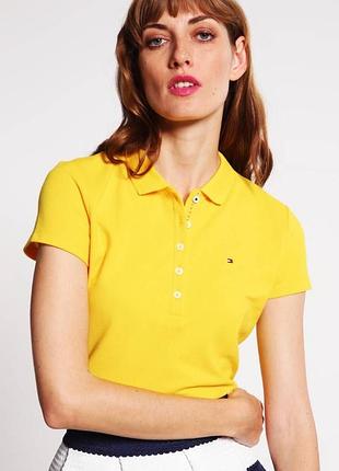 Жіноче поло tommy hilfiger, жовтого кольору, xs