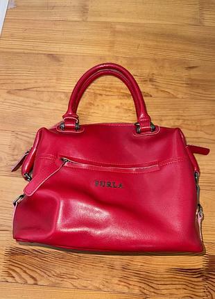 Furla сумка червона ocean plaza дуже вмістка нова