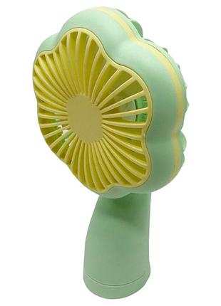 Вентилятор ручной портативный 2 в 1 mk 5612(green) 2 режима