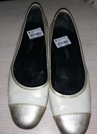 Jette riis copenhagen (denmark)-кожаные балетки р.41 (27,2 см)