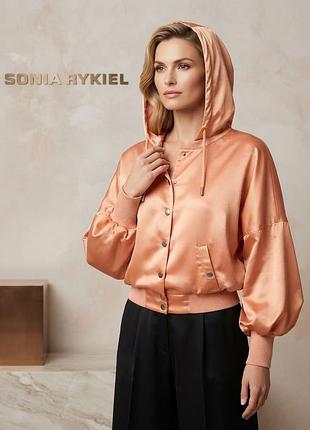 Sonia rykiel невероятно шикарный бомпер ветровка легкая куртка