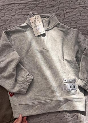 Світшот худі zip zara