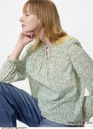 Легка бавовняна блузка uniqlo xs, s