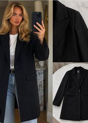 New look 
черное классическое пальто🖤