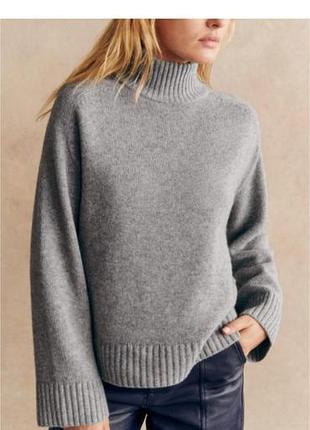 Sezane шерстяной свитер с высоким воротником, гольф
