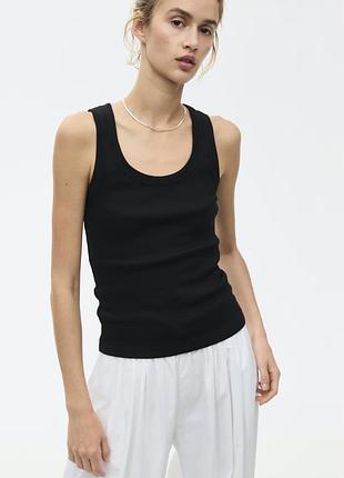 Базова чорна майка h&m