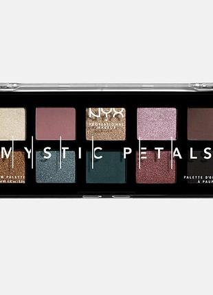 Nyx professional makeup mystic petals dark mystic палетка тіней 10 відтінків