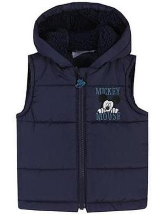 Жилетка с капюшоном и вышивкой "mickey mouse" от character disney 6-9