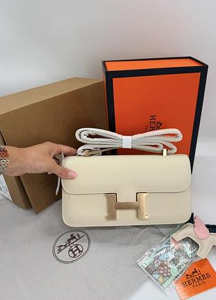 Hermes constance 26 bag in milk white with gold 26х14