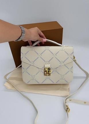 Louis vuitton pochette metis milk / gold 24x18x6