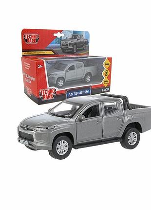 Нова в коробці автомодель технопарк mitsubishi l200 pickup пікап сірий, метал.( l200- 12fil-gy
