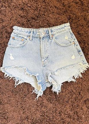 Джинсові шорти zara 34 розмір