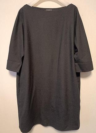 Платье шерсть, черное шерстяное платье свободного кроя (boilda t-shirt wool dres) от известного шведского бренда cos.