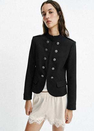 Пиджак блейзер женский приталенный зара zara s