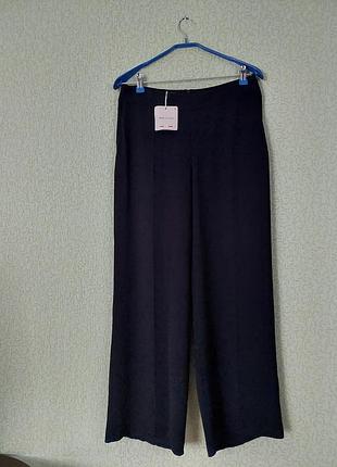 Чорні жіночі брюки палаццо sportmax  штани wide leg із ацетату