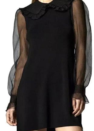 Zara, плаття, сукня, чорне, на осінь, платье