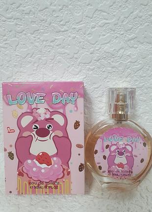Детская туалетная вода для девочек love day,50мл