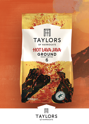 Мелена кава taylors of harrogate hot lava java гаряча лава ява 200 г