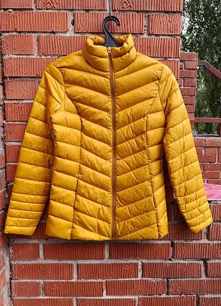 Яркая куртка-пуховик c&amp;a the outerwear (горчичный/желтый), размер s / 36 (eur)