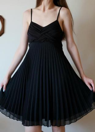 Сукня-плісе святкова з плетеним верхом на бретелях vero moda