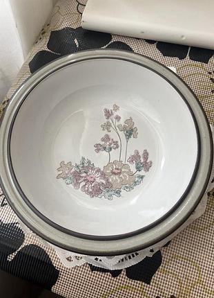 Глибоку супову тарілку з вінтажного сервізу denby romance (також відомого як langley romance), який випускався в англії у 1980–1985 роках