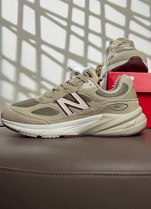New balance 990v6 beige white