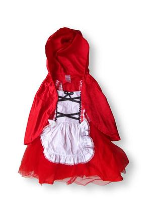 Карнавальный маскарадный костюм нарядное платье красная шапочка helloween новогодний хэллоуин fymnosi  1.5-2 года