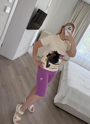 Жіночий комплект/костюм шорти і футболка adidas originals
