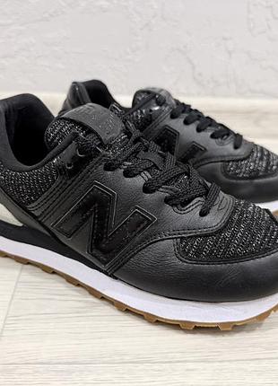 Шкіряні кросівки new balance 574, оригінал, р-р 36-36,5, уст 23,5 см