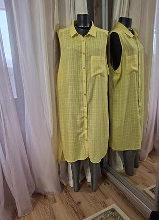 Асимметричная с разрезами по бокам рубашка 👕, туника большого размера