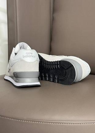 New balance 574 light grey white 7