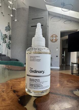 Тонер the ordinary glycolic acid 7% exfoliating toner, 100 ml, без пари використань
