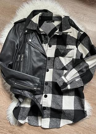 Сорочка теплая верхняя одежда стиль zara