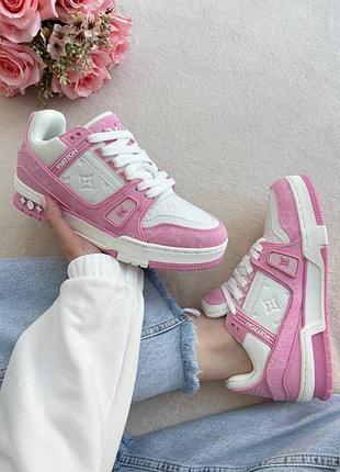 Louis vuitton trainer pink/white