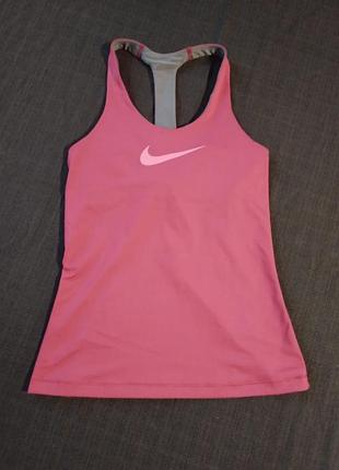 Оригінальна жіноча майка nike dri-fit рожевого кольору