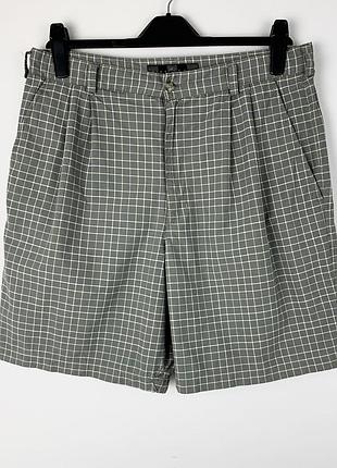 Чоловічі картаті шорти / в клітинку з кишенями на блискавці nike golf розмір м/34