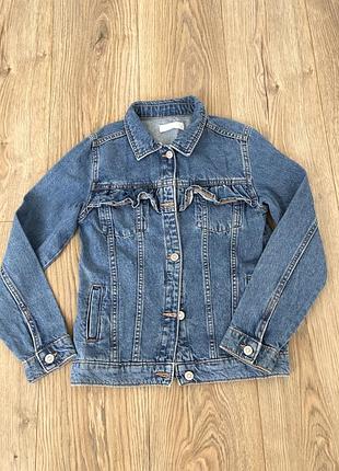 Джинсова куртка mango 9-10 р