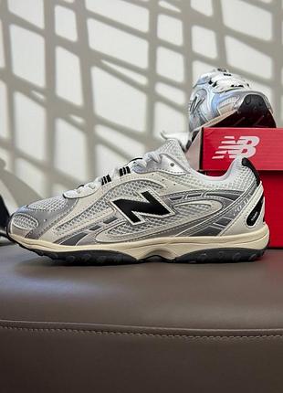 New balance 204l white metallic black