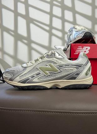 New balance 204l white metallic beige